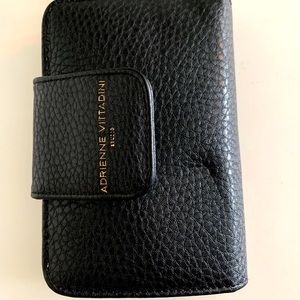 Adrienne Vittadini Black Wallet with numerous inside card/money/change pockets